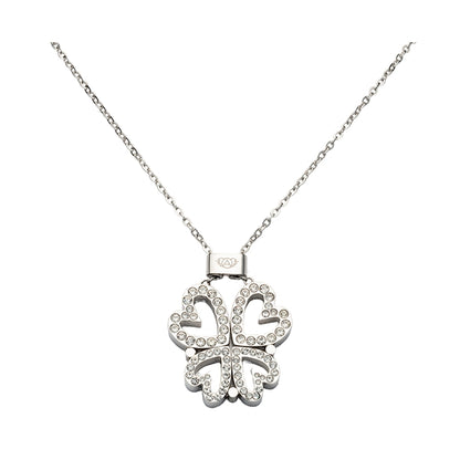 AN JEWELS JEWELRY Mod. AL.NLBUTT4SCZ silver necklace with clover pendant