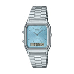 CASIO VINTAGE Mod. EDGY COLLECTION SUNRAY DIAL - LIGHT BLUE AQ-230A-2A1MQYES