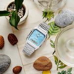 CASIO VINTAGE Mod. EDGY COLLECTION SUNRAY DIAL - LIGHT BLUE AQ-230A-2A1MQYES
