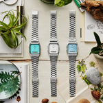 CASIO VINTAGE Mod. EDGY COLLECTION SUNRAY DIAL - LIGHT BLUE AQ-230A-2A1MQYES