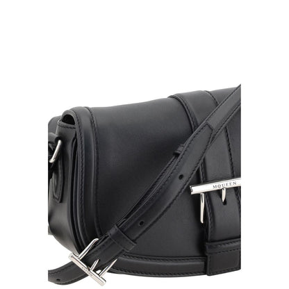 Alexander McQueen Black T-bar Shoulder Bag