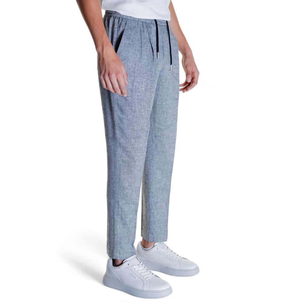 Antony Morato Black Linen Casual Pants