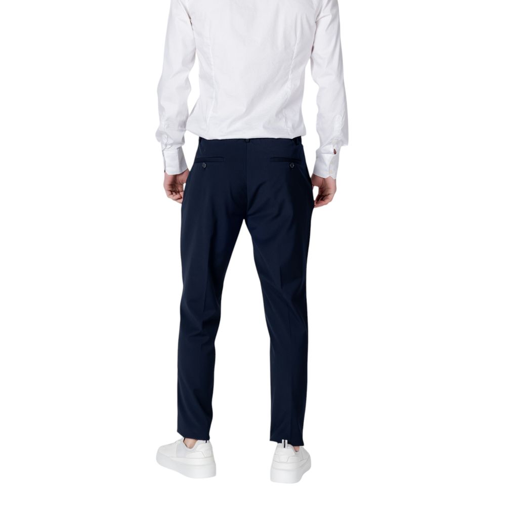 Antony Morato Blue Polyester Dress Pants