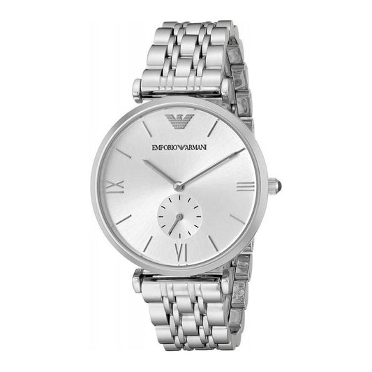 Armani Silver Steel Watch 1728,67434610848,Armani,Men,New with tags,Silver,Watches,Watches for Men - Watches Armani ARAR1819AC