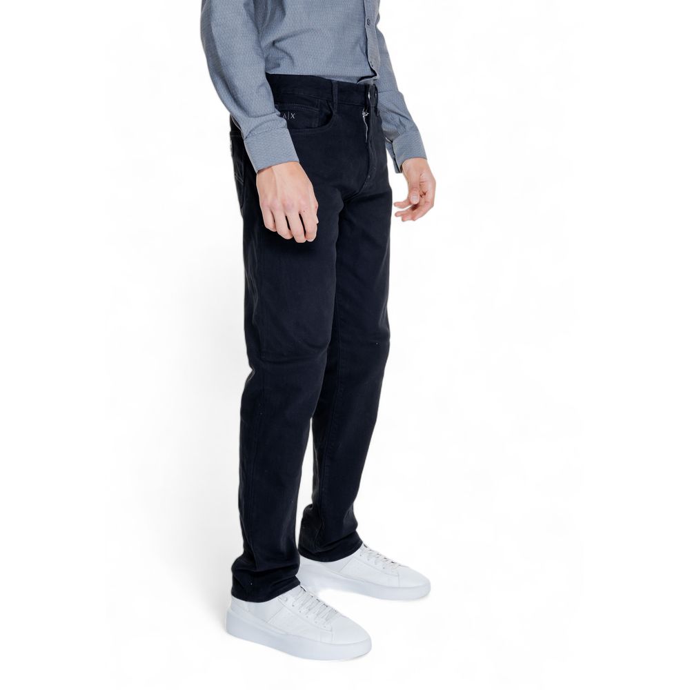 Armani Exchange Black Cotton Skinny Pants