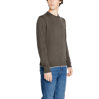 Armani Exchange Green Cotton Sweatshirt