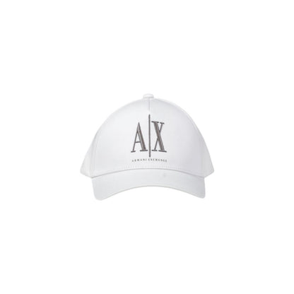 Armani Exchange White Cotton Cap (Baseball Hat)