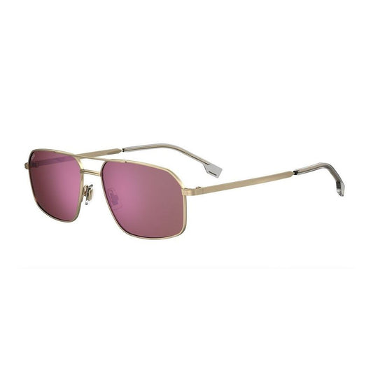 BOSS MOD. BOSS 1603_S sunglasses for gentlemen, made of stainless steel with stylish design and purple lenses.