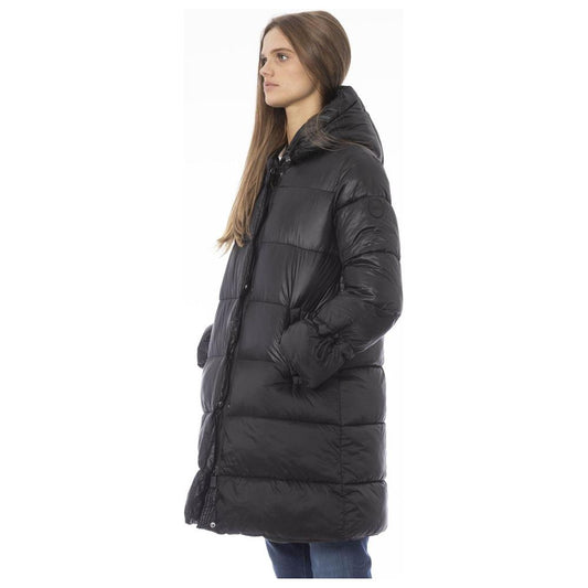 Baldinini Trend Black Nylon Women Jacket BA-23892-3XL-FBB-296