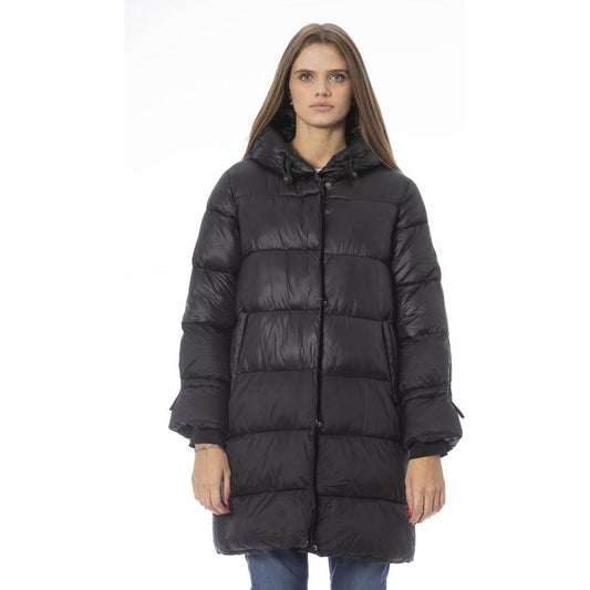 Baldinini Trend Black Nylon Women Jacket BA-23892-3XL-FBB-296