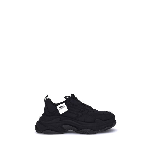 Balenciaga Black Fabric Chunky Sneakers