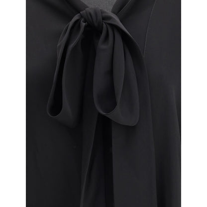 Balenciaga Black Silk Blouse