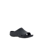 Balenciaga Eva Sandals with unique rubber design, open toe, embossed logo, stylish footwear for SS25, 100% rubber composition.