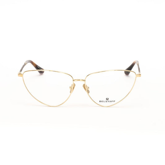 Belstaff Gold Acetate Frames for women, handmade in Japan with high-grade Mazzucchelli acetate, featuring Carl Zeiss lenses, 100% UV protection.