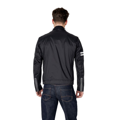 Blauer Black Polyamide Biker Jacket