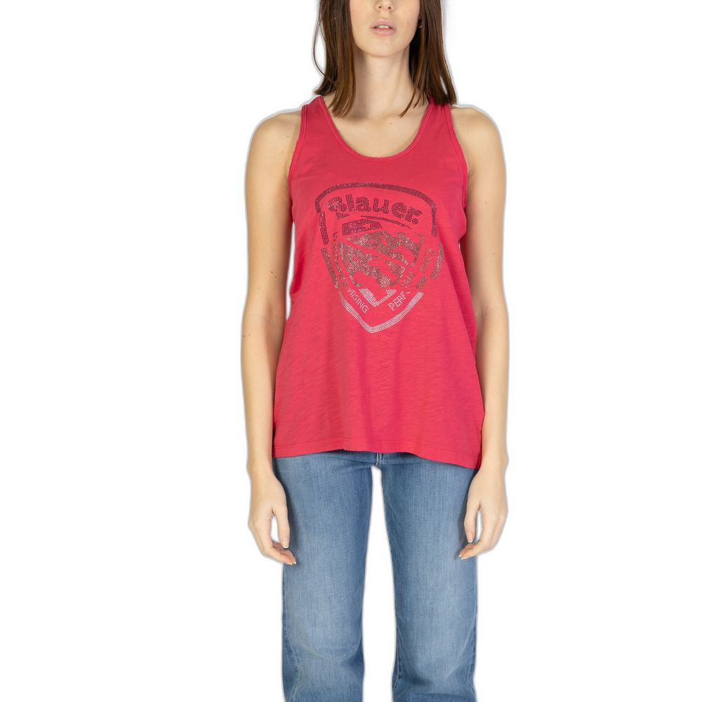 Blauer Pink Cotton Tank Tops