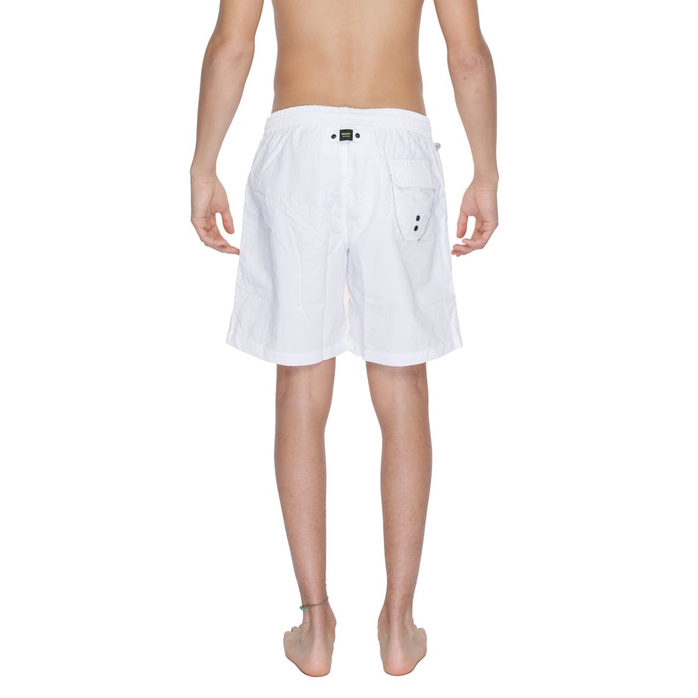 Blauer White Polyamide Swim Shorts