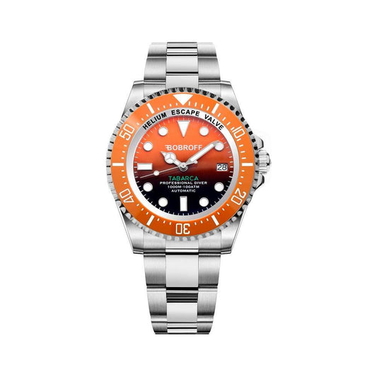 Bobroff Silver Stainless Steel Watch 1728,67434610848,Bobroff,Men,New with tags,Silver,Watches,Watches for Men - Watches Bobroff BOBF0004BNAC