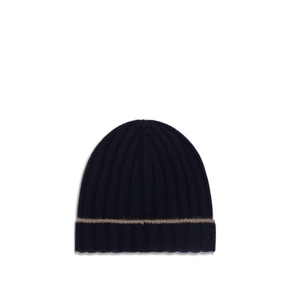 Brunello Cucinelli Blue Cashmere Beanie