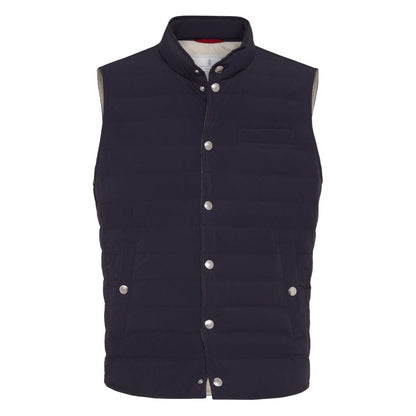 Brunello Cucinelli Bonded taffeta lightweight down vest Vests