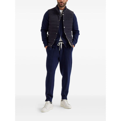 Brunello Cucinelli Bonded taffeta lightweight down vest Vests