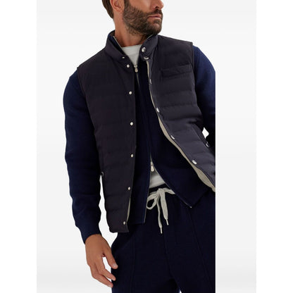 Brunello Cucinelli Bonded taffeta lightweight down vest Vests