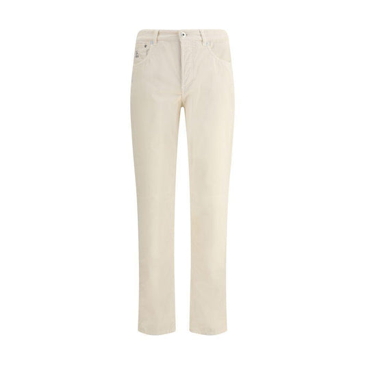 Brunello Cucinelli Corduroy Pants 1728,72470364320,Brunello Cucinelli,Clothing,IT48 | M,IT52 | XL,IT54 | XXL,IT56 | 3XL,Jeans & Pants - Men - Clothing,Men,Men - Clothing,New with tags,White Brunello Cucinelli BR-Y279DI1780C5797-IT52 | XL
