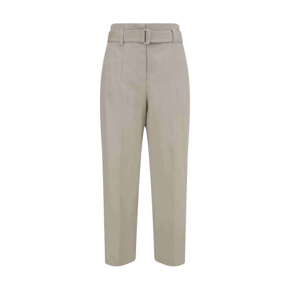 Brunello Cucinelli Cream Cotton Casual Pants