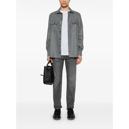 Brunello Cucinelli Shirts Grey Shirts