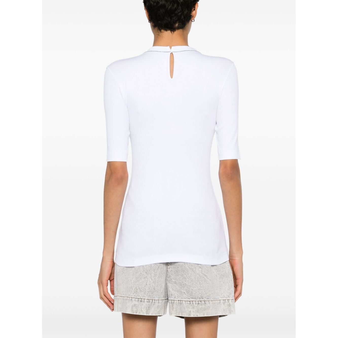 Brunello Cucinelli T-shirts and Polos White Topwear