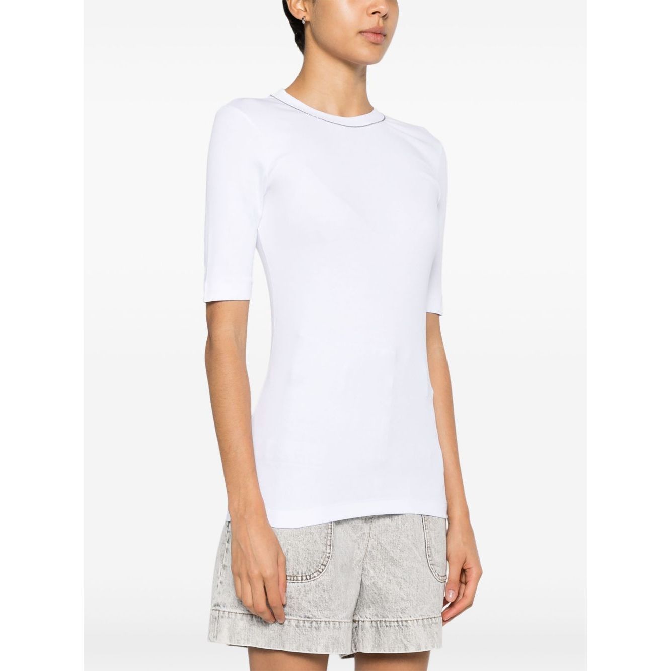 Brunello Cucinelli T-shirts and Polos White Topwear