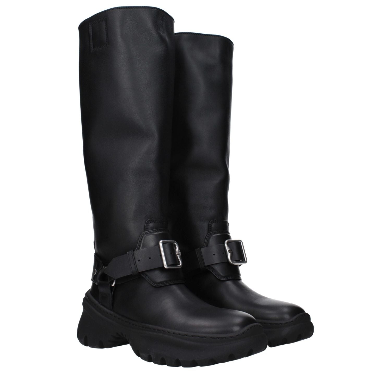 Burberry Black Leather Boots