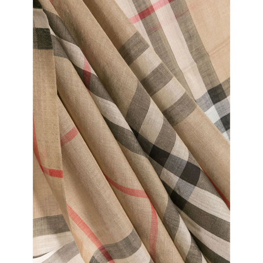Burberry Check wool and silk scarf Scarves Hats & Gloves