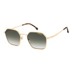 CARRERA MOD. CARRERA 334_S gent's metal sunglasses with hexagonal lenses and gold frame.