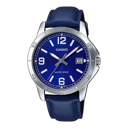 CASIO COLLECTION Mod. CASUAL DATE. LEATHER - BLUE WATCHES