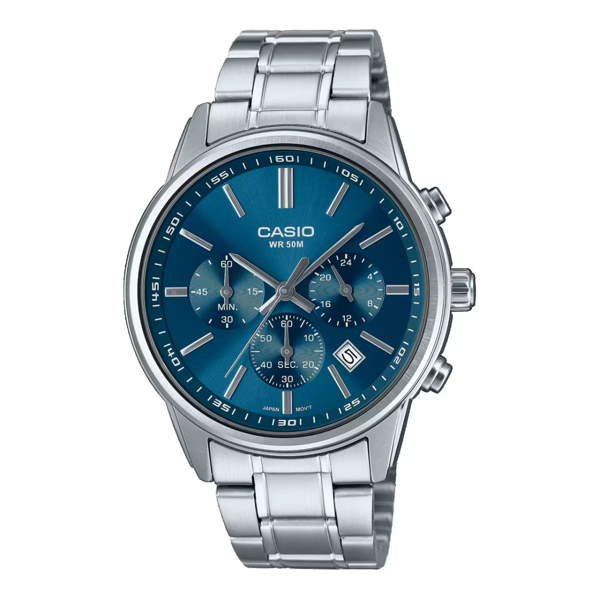 CASIO COLLECTION Mod. CHRONO DATE - BLUE WATCHES