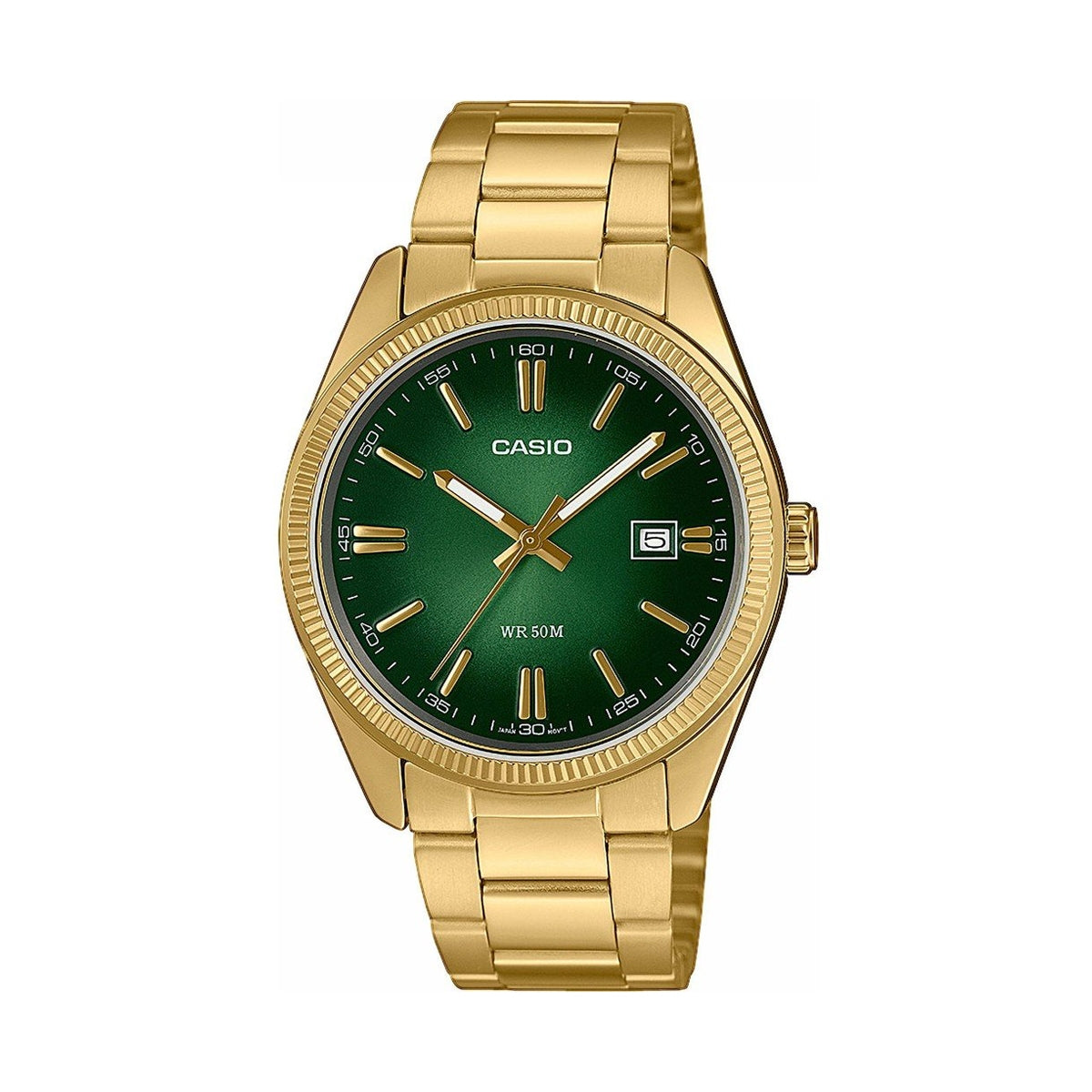 CASIO COLLECTION Mod. DATE, GOLD - GREEN