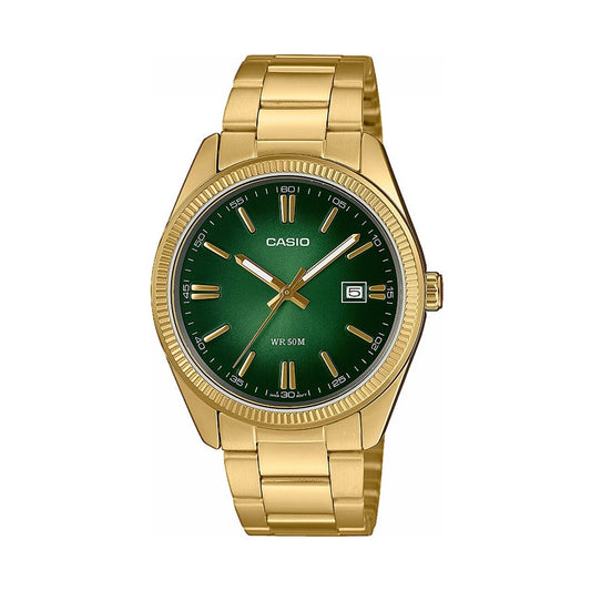 CASIO COLLECTION Mod. DATE, GOLD - GREEN