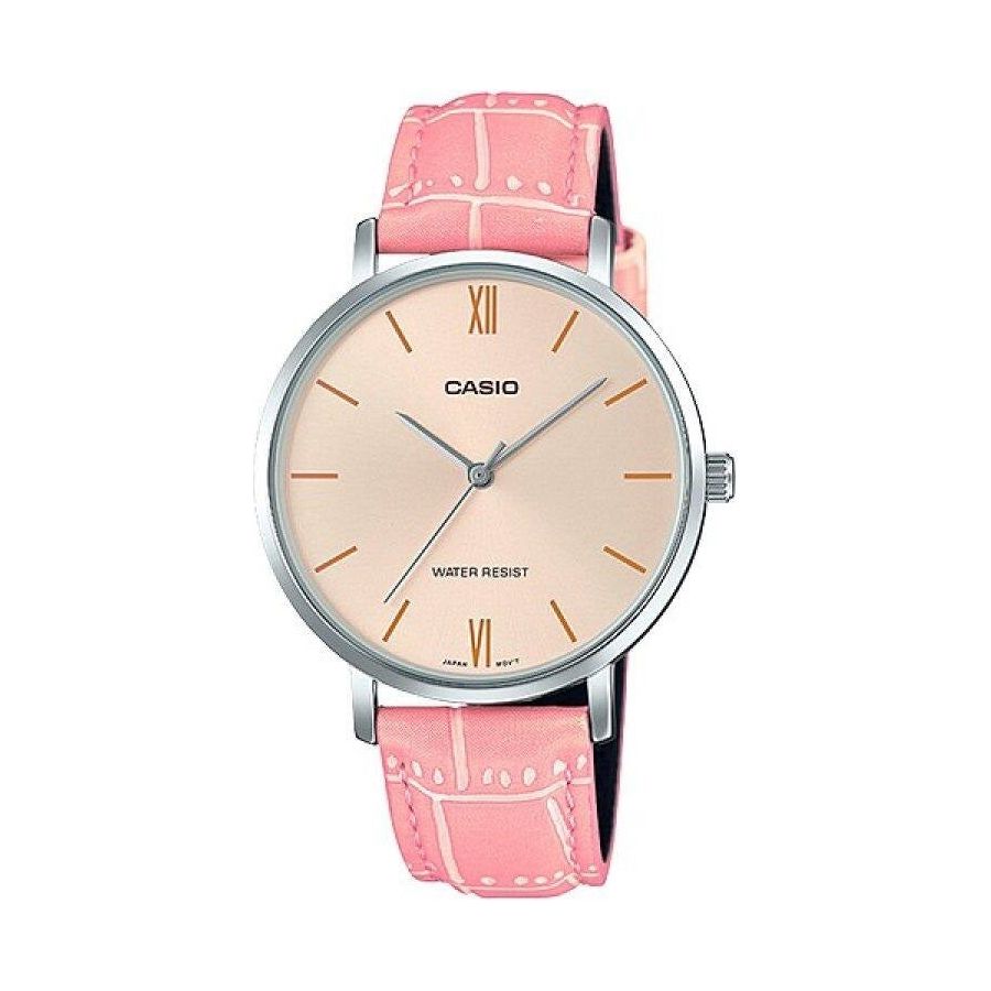CASIO COLLECTION Mod. MINIMAL. LEATHER - ANTIQUE PINK WATCHES