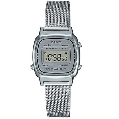 CASIO VINTAGE Mod. ICONIC MINI STEEL - SILVER MESH WATCHES