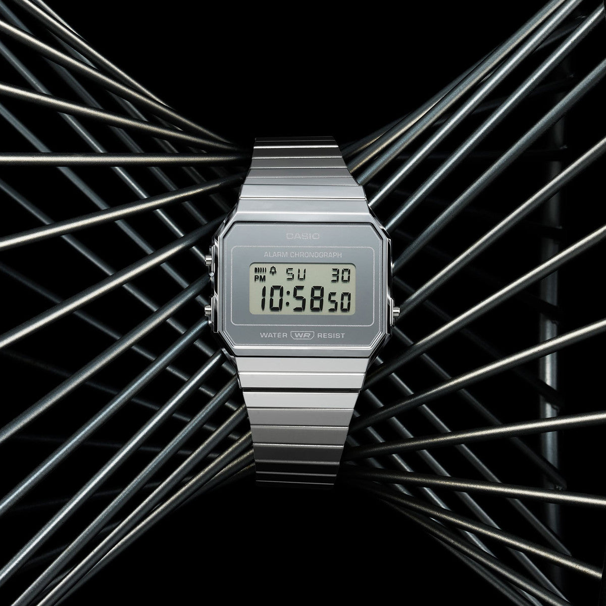 CASIO VINTAGE Mod. ICONIC SLIM SILVER WATCHES