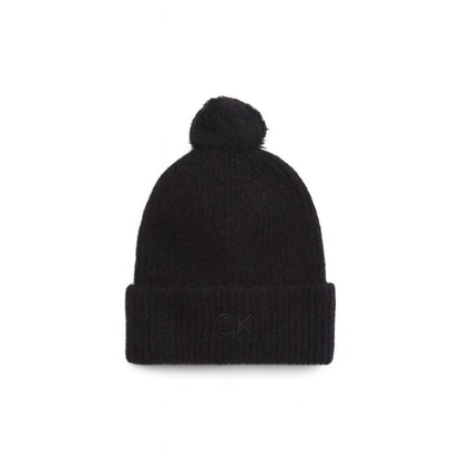 Calvin Klein Black Alpaca Leather Cap (Baseball Hat)