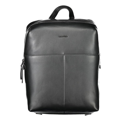 Calvin Klein Black Polyurethane Men Backpack