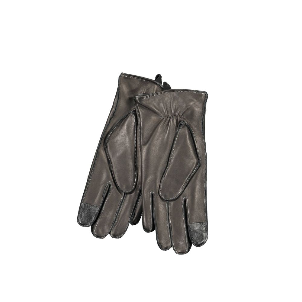 Calvin Klein Black Wool Glove with contrasting details and logo