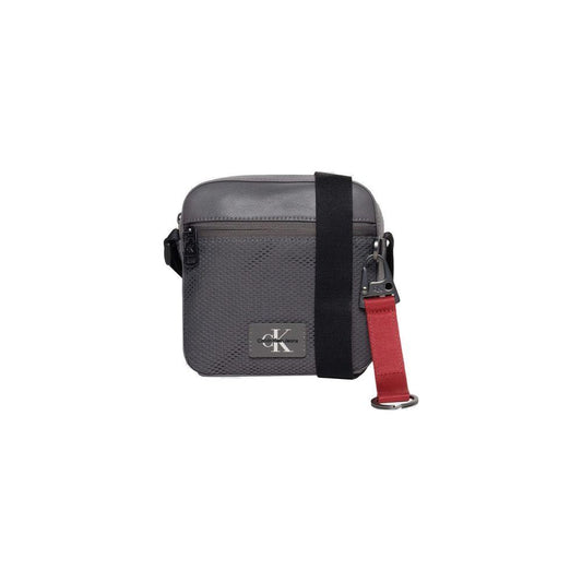 Calvin Klein Calvin Klein Gray Recycled Polyester Messenger Bag CAKL-13336300136 1728,71956299936,Calvin Klein,Gray,Men,Messenger Bags - Men - Bags,New with tags
