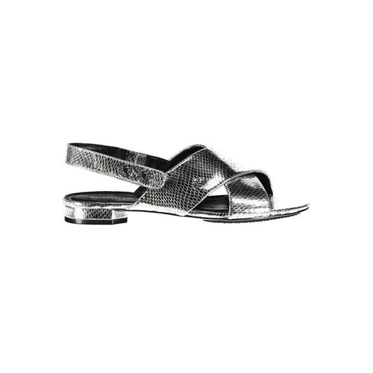 Calvin Klein Calvin Klein Silver Leather Women Sandal CA-2789-EU37/US7 1728,67403481248,Calvin Klein,EU37/US7,Gray,New with tags,Sandals - Women - Shoes,Shoes,Women,Women - Shoes