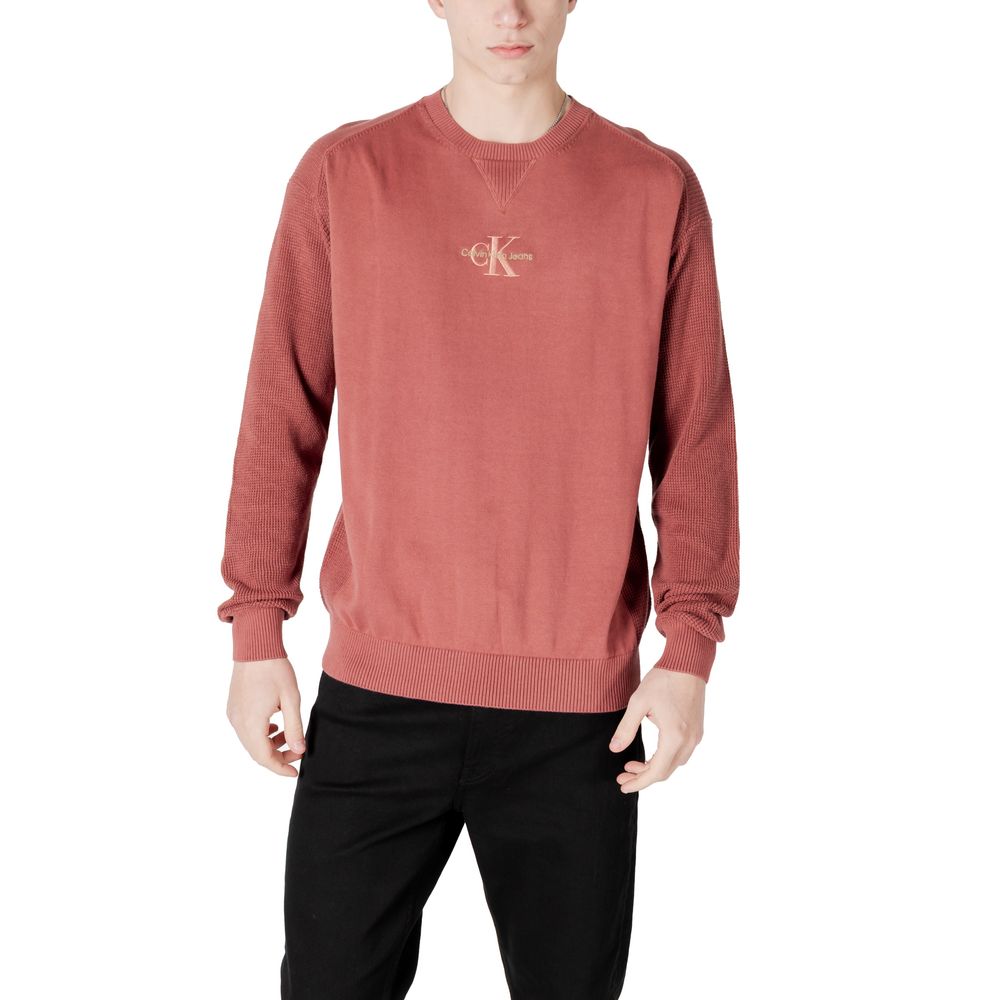 Calvin Klein Jeans Red Cotton Sweatshirt