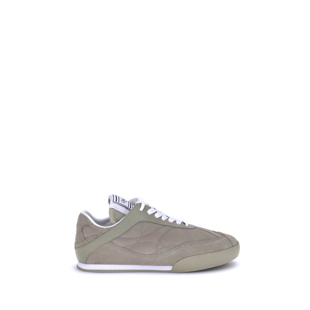 Chloé Beige Calf Leather Bos Taurus Low Top Sneakers