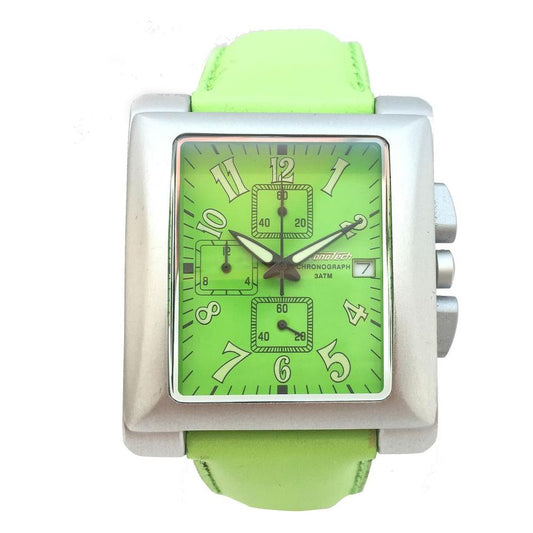 Chronotech Chronotech Green Leather Watch CHCT735707AC 1728,Chronotech,Green,New with tags,Unisex,Unisex Watches - Watches