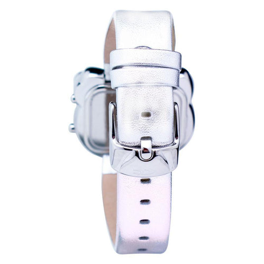 Chronotech Silver Leather Watch 1728,67434610848,Chronotech,New with tags,Silver,Watches,Watches for Women - Watches,Women Chronotech CHCT7104L22AC